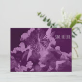 Orchid Paars Wedding Save the Date Invitations (Staand voorkant)