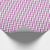 Orchid Paars White Large Chevron ZigZag Pattern Cadeaupapier (Hoek)