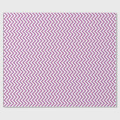 Orchid Paars White Large Chevron ZigZag Pattern Cadeaupapier (Vlak)