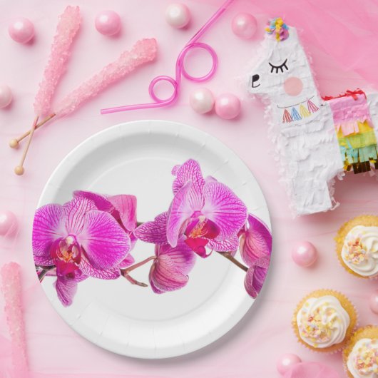 Orchid Papieren Bordje (Feest)