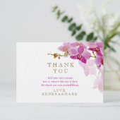 Orchid Paradise Floral Dank u wel kaarten (Staand voorkant)