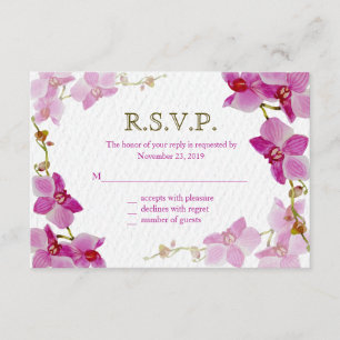 Orchid Paradise, Responskaarten RSVP Kaartje