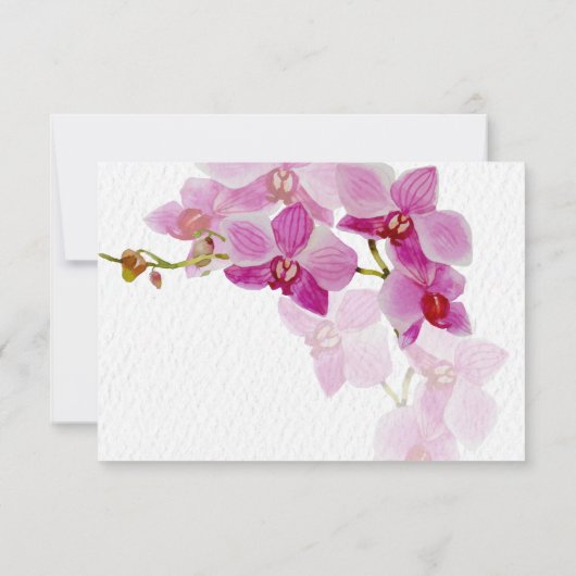 Orchid Paradise, Responskaarten RSVP Kaartje (Achterkant)