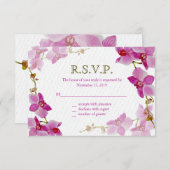 Orchid Paradise, Responskaarten RSVP Kaartje (Voorkant / Achterkant)
