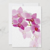 Orchid Paradise Wedding Invitations Kaart (Achterkant)