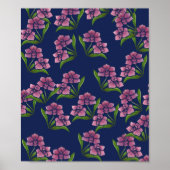 Orchid Pattern Garden of Orchids Art Poster (Voorkant)
