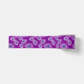 Orchid Peacock Feathers op Amethyst Paars Grosgrain Lint (Voorkant)