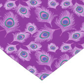 Orchid Peacock Feathers op Amethyst Paars Korte Tafelloper (Hoek)