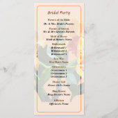 Orchid Persian Garden Wedding Programme Programmakaart (Achterkant)