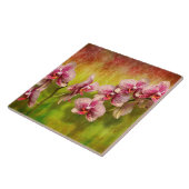 Orchid - Phalaenopsis - Gewoon een genoegen Tegeltje (Zijkant)