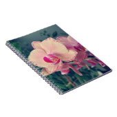 Orchid phalaenopsis ppolka dot roze bloemen bloeme notitieboek (Rechterzijde)