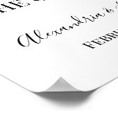 Orchid Pick A Seat Beide Side Weduwen Sign Poster (Hoek)