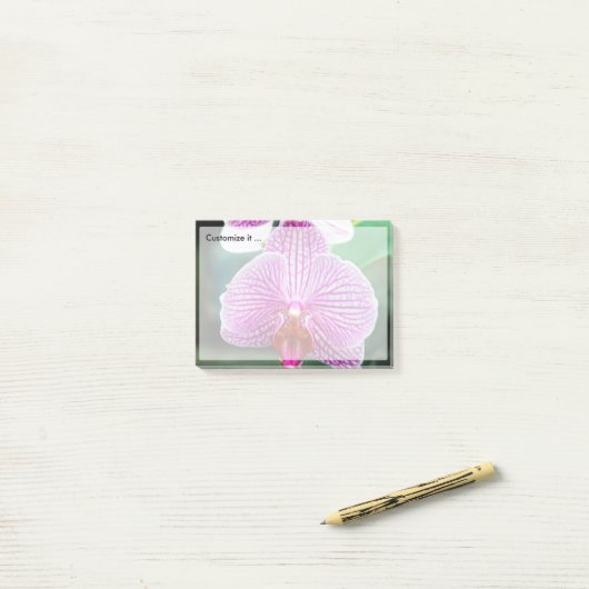 Orchid Pink Asian Flower Post-it® Notes (Op bureau)