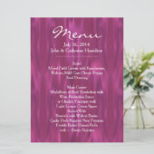 Orchid Pink Satin Let op het menu Aangepast huweli (Staand voorkant)
