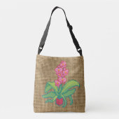 Orchid Pixelart, Pixel Art  Crossbody Tas (Achterkant)
