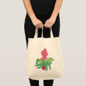 Orchid Pixelart, Pixel Art Tote Bag (Voorkant (product))