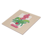 Orchid, Pixelart  Tegeltje (Zijkant)