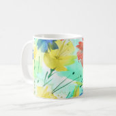 Orchid Poppy Peony Mode Boeket Koffiemok (Voorkant links)