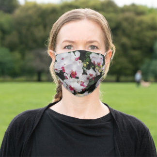 Orchid Print Adult Face Mask Stoffen Mondkapje