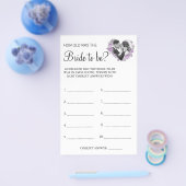 Orchid Raad eens hoe oud ze was douchegame kaart (Enkel)