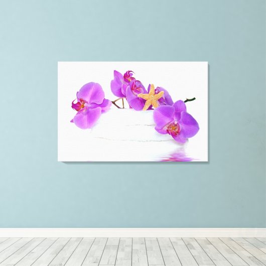 Orchid Reflection Canvas Afdruk (Insitu (Houten vloer))