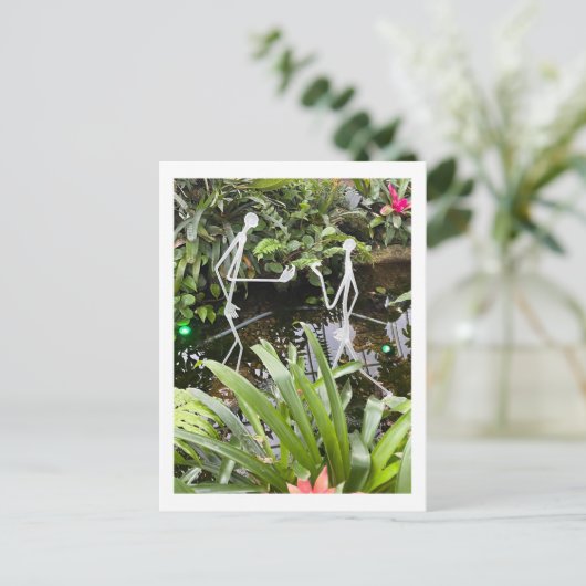 Orchid Room Stick Figuren 2 | Phipps Conservatory Briefkaart (Staand voorkant)