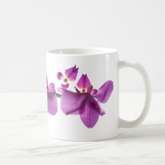 Orchid Row op de Witte Mok van 11 oz Classic White (Rechts)