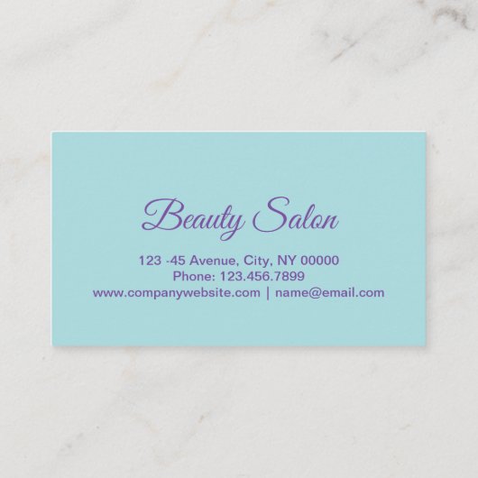 Orchid Salon SPA Massage Aromatherapie Afspraak Afsprakenkaartje (Achterkant)