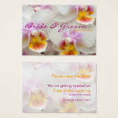 Orchid · Save the Date Mini Kaart (Voorkant /achterkant)