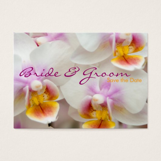 Orchid · Save the Date Mini Kaart (Voorkant)