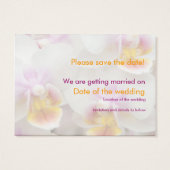 Orchid · Save the Date Mini Kaart (Achterkant)