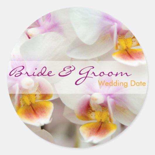 Orchid · Save the Date Sticker (Voorkant)