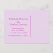 Orchid schilderde bloem, behalve de datumkaart aankondigingskaart (Achterkant)