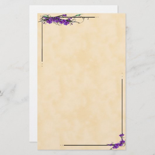 Orchid Scripts Briefpapier (Voorkant / Achterkant)