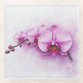 Orchid Sky Serenade Glazen Onderzetter (Voorkant)