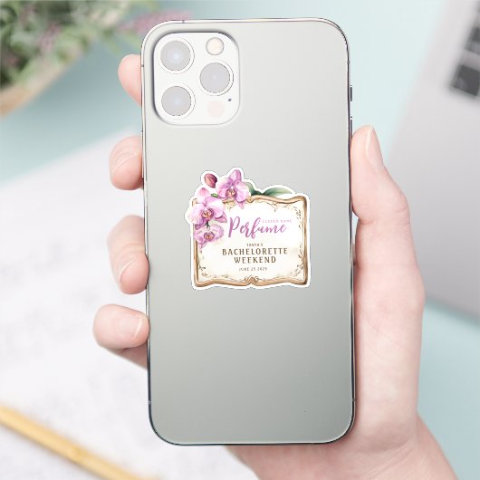 Orchid Spa Resort | Parfumlabele Sticker (Telefoon)