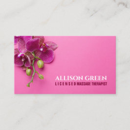 Orchid SPA Salon Aromatherapie Massagetherapeut Visitekaartje