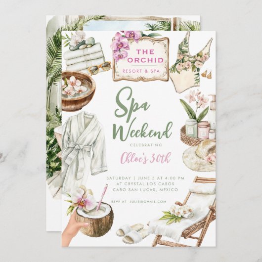 Orchid Spa Weekend Kaart (Voorkant / Achterkant)