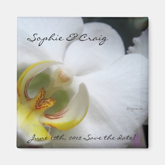 Orchid sparen de Magnetten van de Datum voor bruil Magneet (Voorkant)