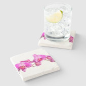 Orchid Stenen Onderzetter (Zijkant)