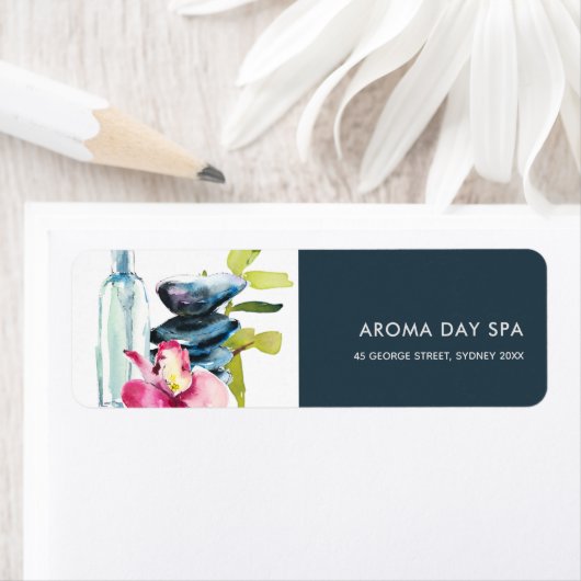 ORCHID STONE BAMBOO WATERVERF SPA MASSAGE THERAPIE ETIKET (Insitu)