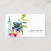 ORCHID STONE BAMBOO WATERVERF SPA MASSAGE THERAPIE VISITEKAARTJE (Voorkant)