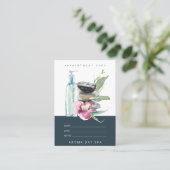 ORCHID STONE NAVY WATERVERF SPA MASSAGE THERAPIE AFSPRAKENKAARTJE (Staand voorkant)