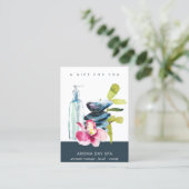 ORCHID STONE SPA MASSAGE THERAPY GIFT CERTIFICATE VISITEKAARTJE (Staand voorkant)