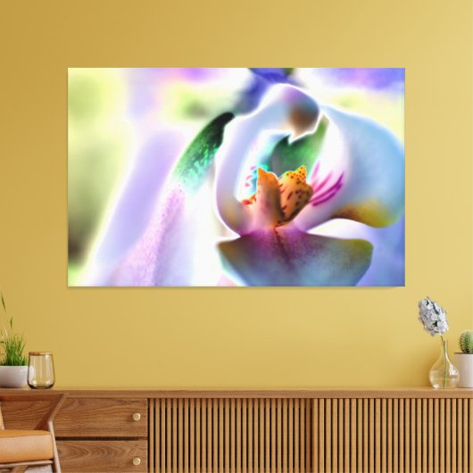 Orchid Stretched Canvas Afdrukken (Insitu (Woonkamer))