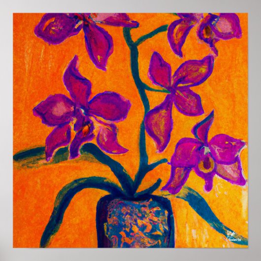 Orchid Study - poster en digitale afdrukken (Voorkant)