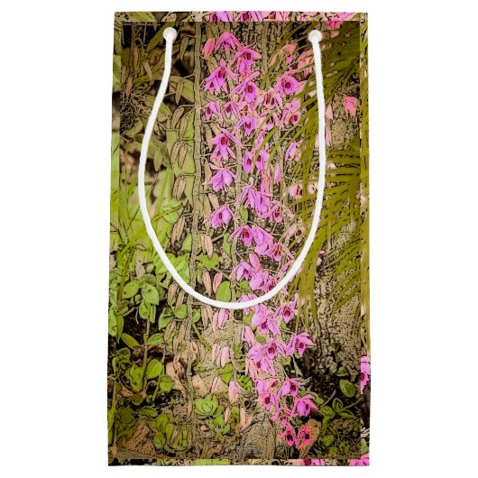 Orchid tall Gift Bag Klein Cadeauzakje (Voorkant)
