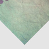 Orchid teal and purple floral script texture look tissuepapier (Detail)