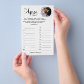 Orchid The Apron Bridal shower game card Flyer (Hand)