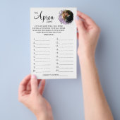 Orchid The Apron Bruiloftsspel kaart (Hand)